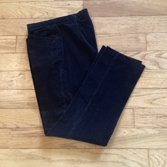 Vintage petite black corduroy pants, 8P - Picture 1 of 2